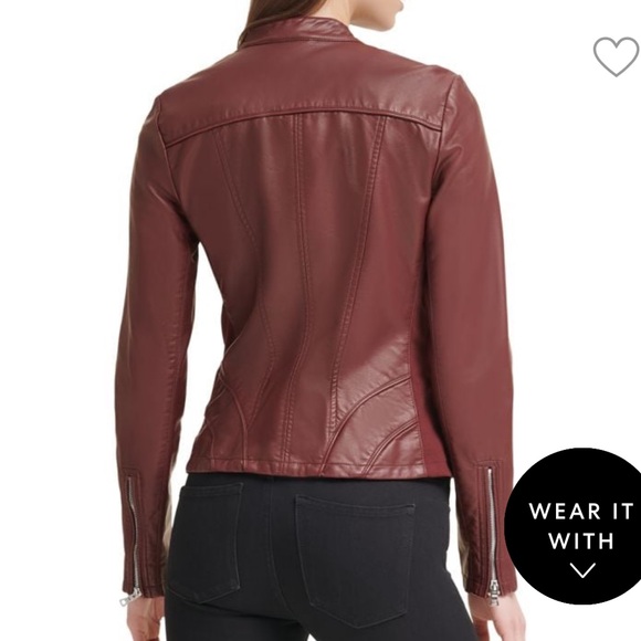 Faux Leather Jacket in Black - Picture 5 of 9